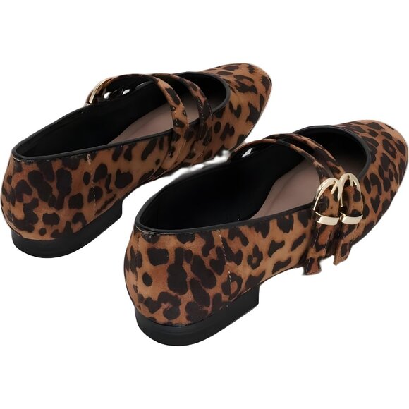 MIA Radia-N Leopard Double Buckle Mary Jane Flats for Women 6M US - Picture 3 of 6